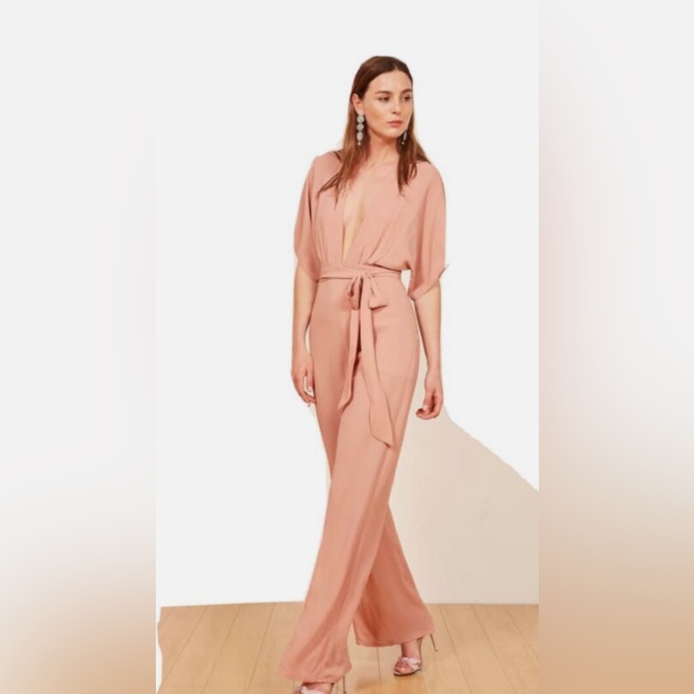 Reformation Lemongrass Jumpsuit (serenade)